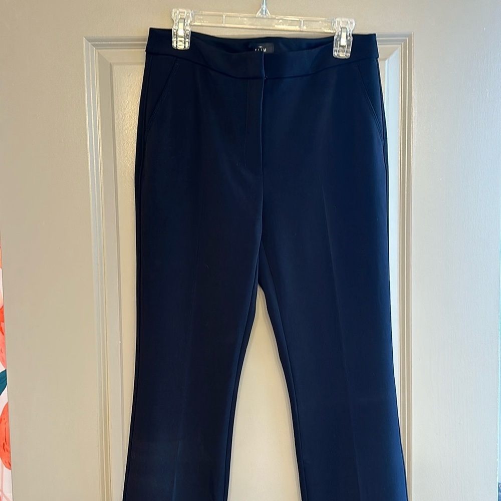 White House Black Market straight leg trousers in black